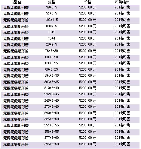 無錫無縫矩形管 無錫無縫矩形管